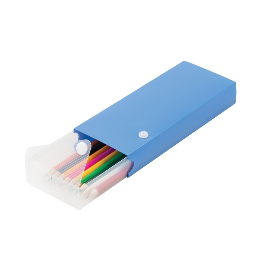 slide 6 of 10, Advantus Textured Pencil Box, Assorted Colors, 1 ct