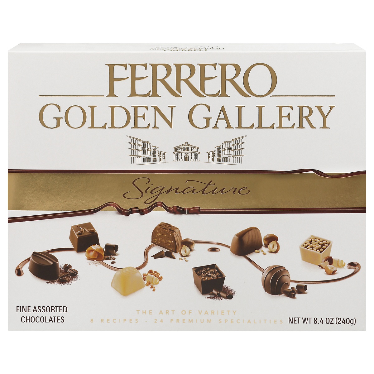 slide 1 of 3, Ferrero Rocher Golden Gallery Chocolate Gift Box - 8.4oz/24ct, 8.4 oz, 24 ct