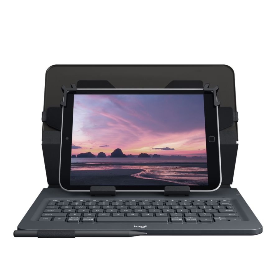 Logitech Universal Folio with Integrated Bluetooth Keyboard For Most 9 ...