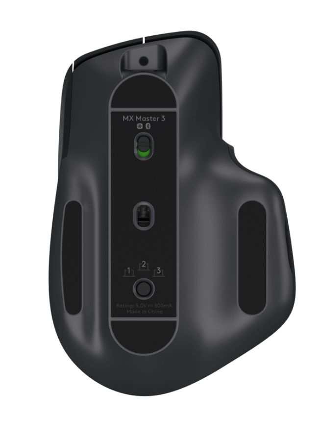 slide 3 of 6, Logitech Mx Master 3 Advanced Wireless Laser Mouse, Black, 910-005647, 1 ct