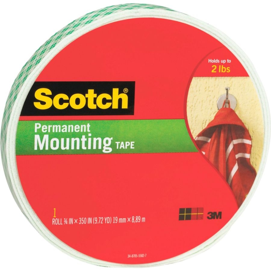 slide 5 of 9, Scotch Permanent Heavy-Duty Mounting Tape, 3/4 in x 350 in