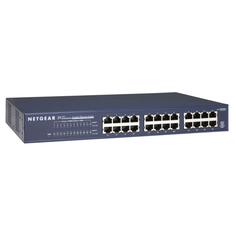 slide 4 of 4, NETGEAR Prosafe Plus 24-Port Gigabit Ethernet Switch, 1 ct