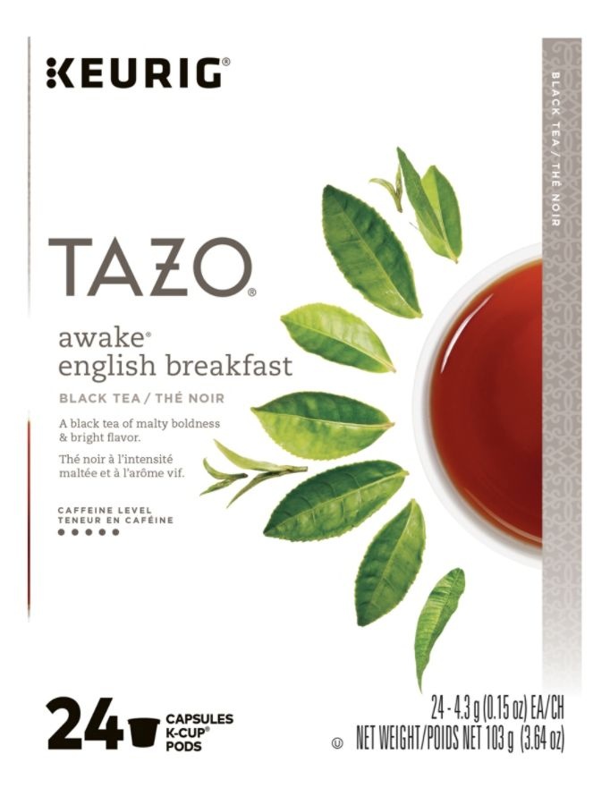 slide 2 of 2, Tazo Awake Tea K-Cup Pods, 3.64 Oz, Pack Of 24, 24 ct