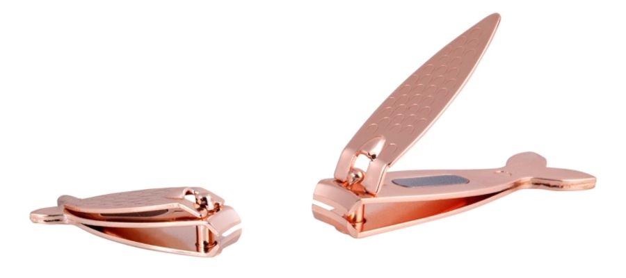 slide 2 of 3, Kikkerland Design Fish Nail Clippers Set, Copper, 1 ct