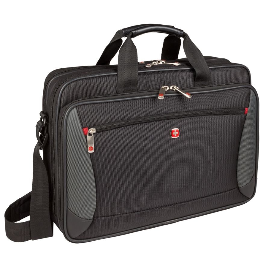 slide 2 of 3, Wenger Mainframe Briefcase With 15.6'' Laptop Pocket, Black,, 1 ct