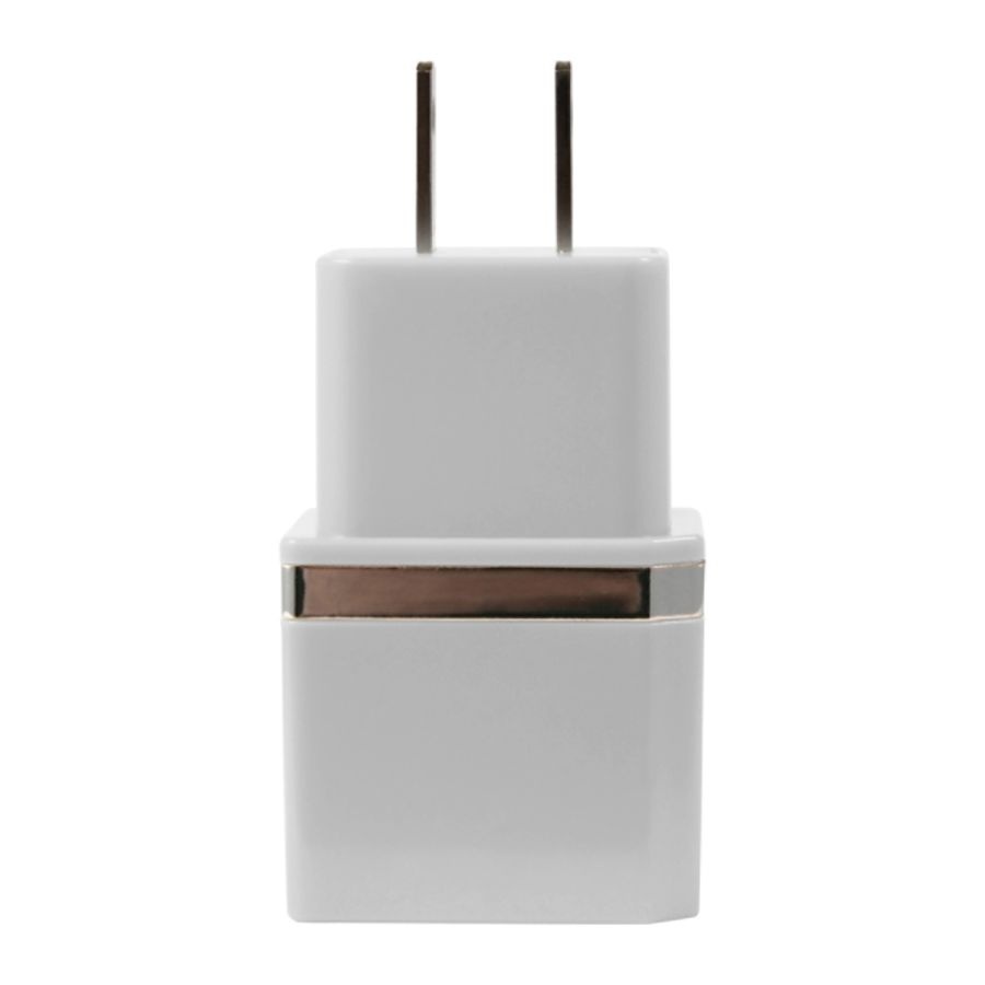 slide 2 of 5, Duracell Dual Usb Wall Charger, Metallic White, 1 ct