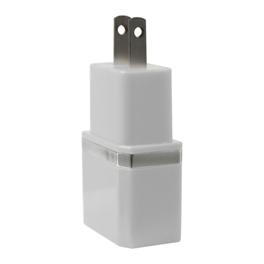 slide 3 of 5, Duracell Dual Usb Wall Charger, Metallic White, 1 ct