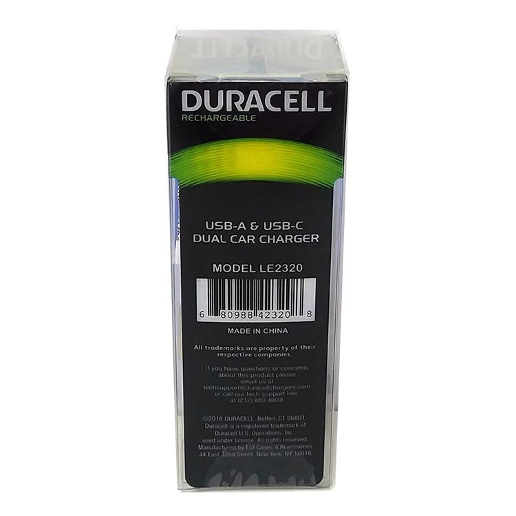 slide 2 of 2, Duracell Dual Car Charger, Blue, Le2320, 1 ct