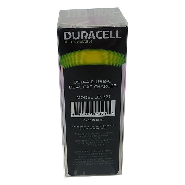 slide 2 of 2, Duracell Dual Car Charger, Purple, Le2321, 1 ct