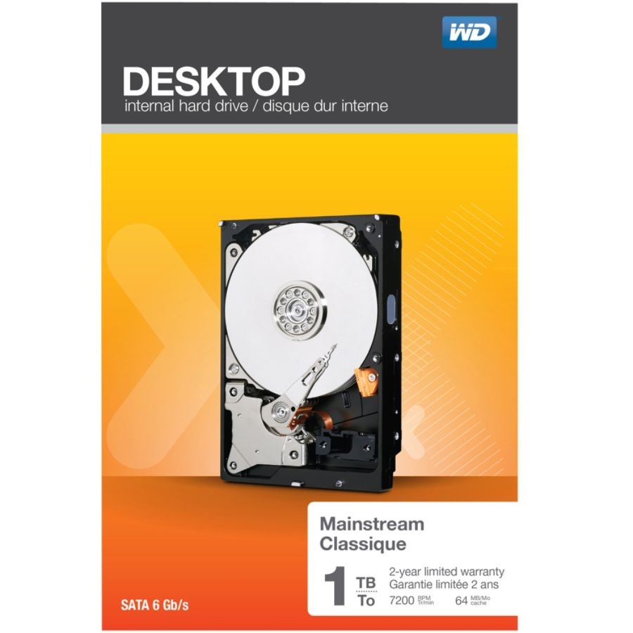 slide 2 of 2, Western Digital Wd Mainstream 1Tb Internal Hard Drive For Desktops, 64Mb Cache, Sata/600, 1 ct