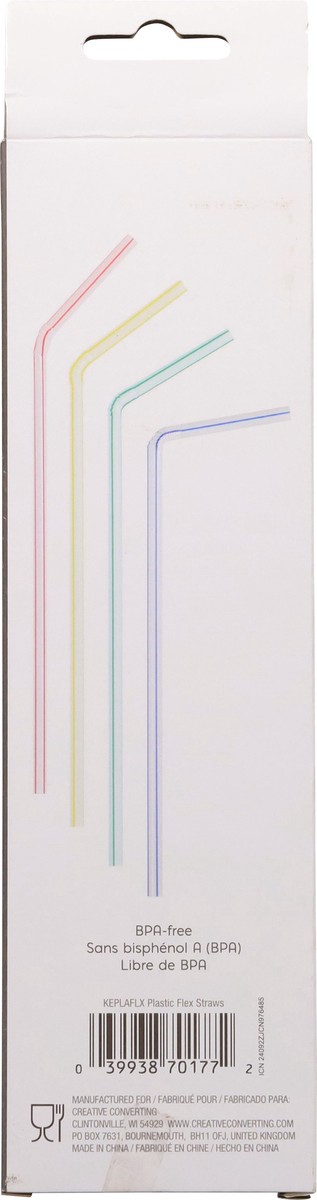 slide 7 of 12, Celebrations Flexible Plastic Straws, 50 ct