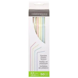 Celebrations Flexible Plastic Straws