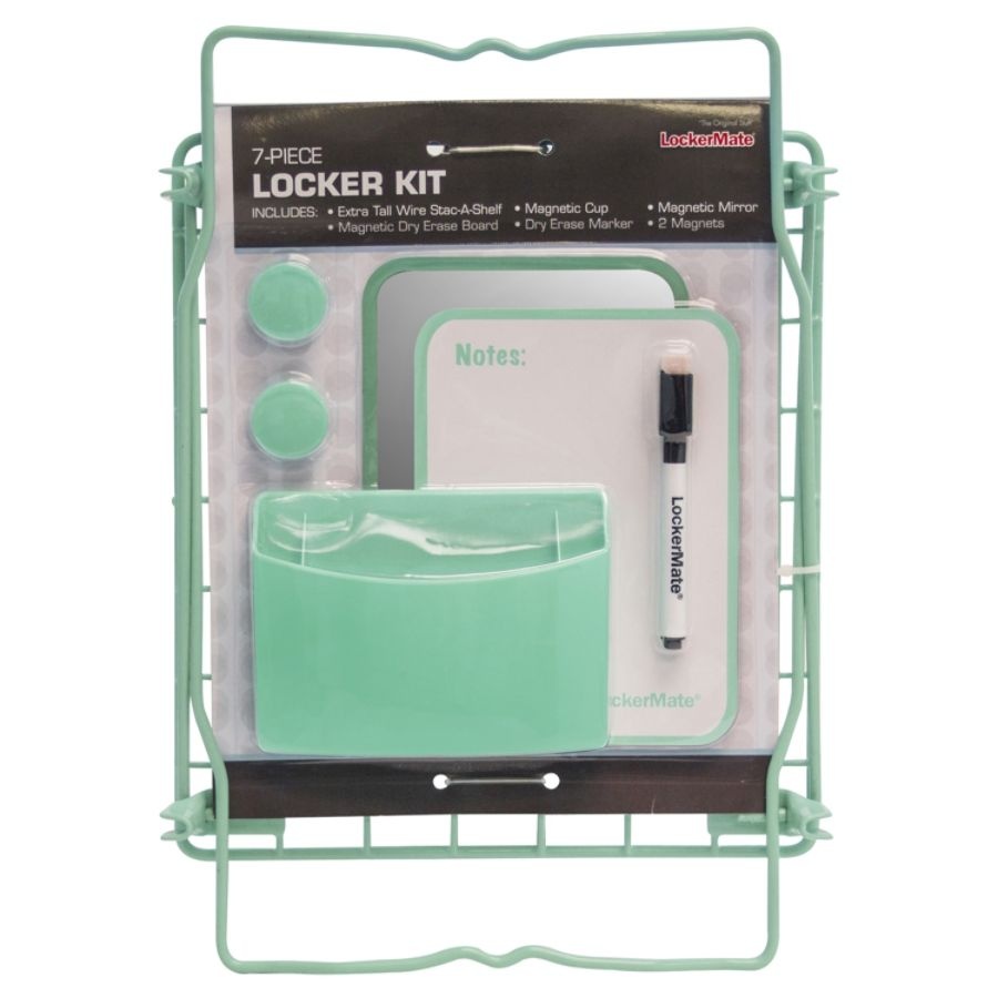 slide 3 of 10, LockerMate Locker Accessory Kit With Shelf, Assorted Colors, 1 ct