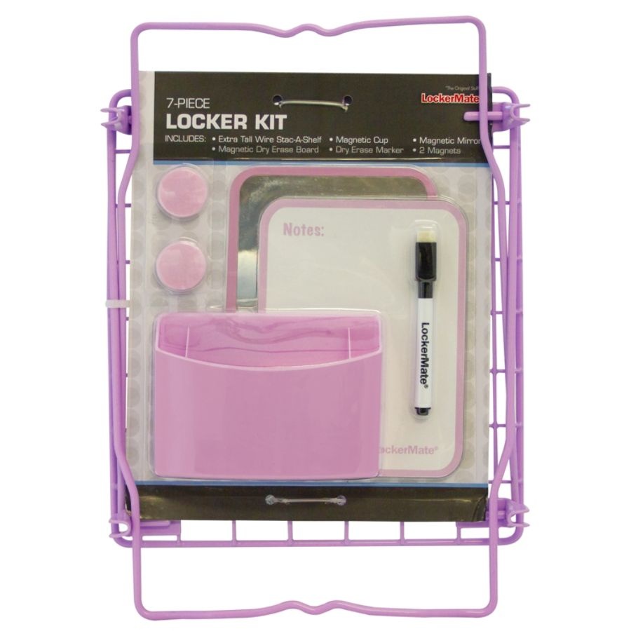 slide 10 of 10, LockerMate Locker Accessory Kit With Shelf, Assorted Colors, 1 ct