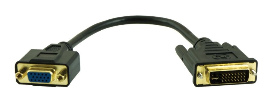 slide 2 of 3, Ativa Dvi To Vga Pigtail Adapter, Black, 1 ct