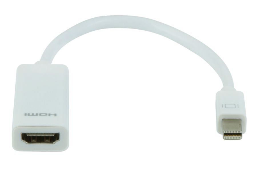 slide 2 of 3, Ativa Hdmi Pigtail Mini Display Port Male To Female Hdmi, White, 1 ct