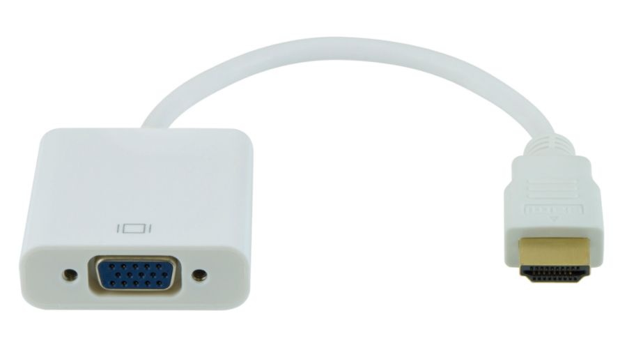 slide 3 of 3, Ativa Vga Female To Hdmi Male Pigtail Adapter, White, 27523, 1 ct