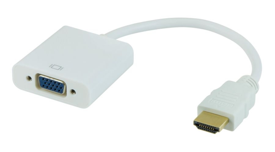 slide 2 of 3, Ativa Vga Female To Hdmi Male Pigtail Adapter, White, 27523, 1 ct