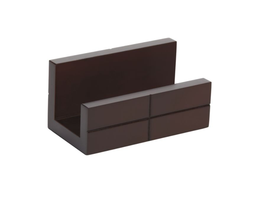 slide 2 of 3, Realspace Wood Collection Business Card Holder, Brown, 1 ct