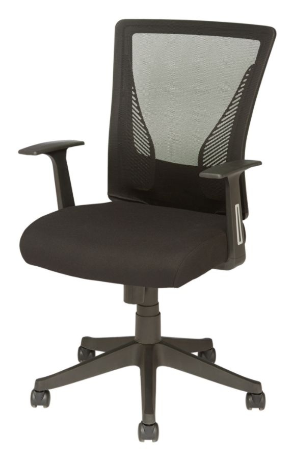 slide 2 of 9, Brenton Studio Radley Mid-Back Task Chair, Black, 1 ct