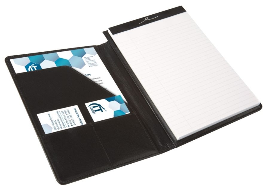 slide 2 of 4, Office Depot Brand Professional Legal Pad With Privacy Cover, 5'' X 8'', Narrow Ruled, White, 100 Pages (50 Sheets), Black, 50 ct