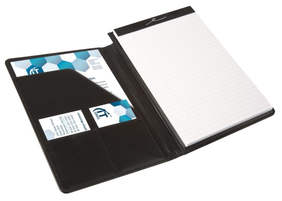 slide 3 of 4, Office Depot Brand Professional Legal Pad With Privacy Cover, 5'' X 8'', Narrow Ruled, White, 100 Pages (50 Sheets), Black, 50 ct