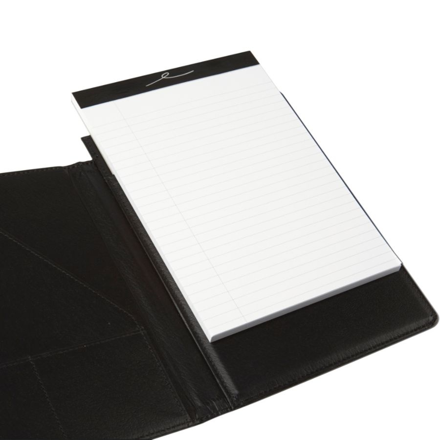 slide 3 of 4, Office Depot Brand Professional Legal Pad With Privacy Cover, 5'' X 8'', Narrow Ruled, White, 100 Pages (50 Sheets), Black, 50 ct