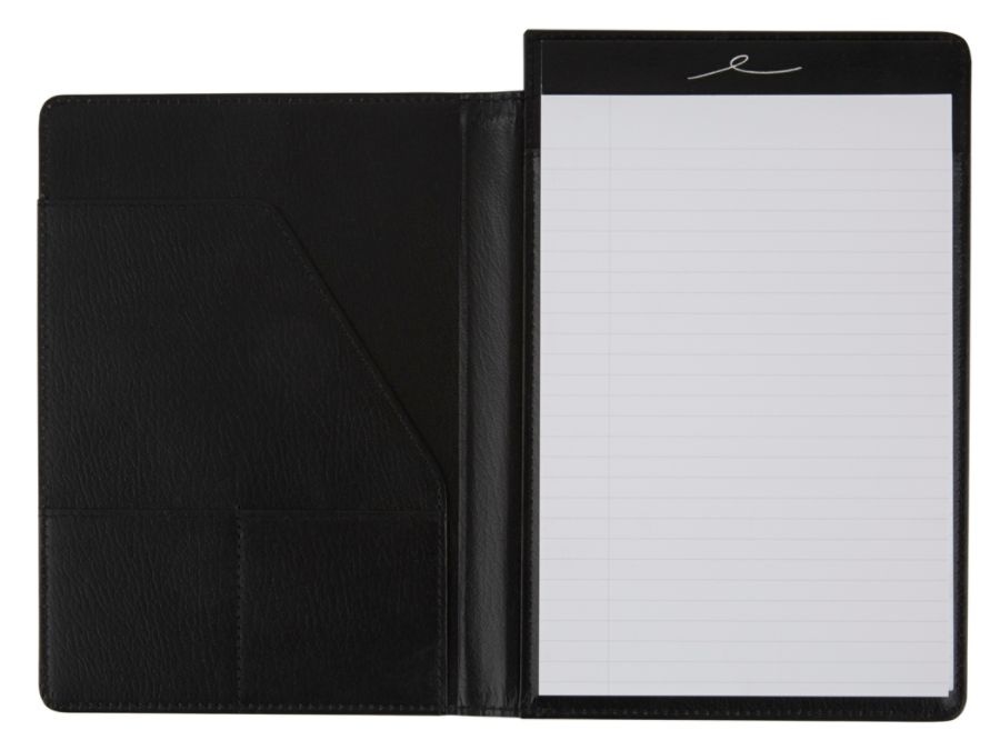 slide 4 of 4, Office Depot Brand Professional Legal Pad With Privacy Cover, 5'' X 8'', Narrow Ruled, White, 100 Pages (50 Sheets), Black, 50 ct