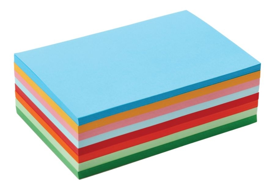 slide 5 of 8, Office Depot Brand Fluorescent Memo Sheets, 4'' X 6'', Assorted Colors, 500 Sheets, 500 ct