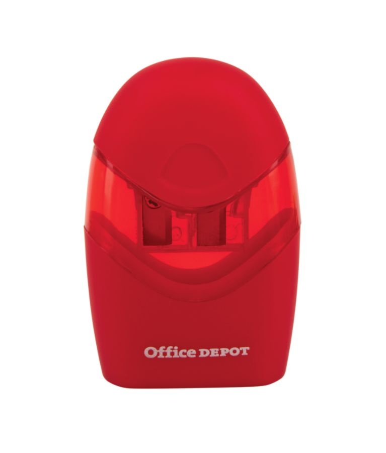 slide 5 of 5, Office Depot Brand Double-Hole Manual Pencil Sharpener, Assorted Colors, 1 ct