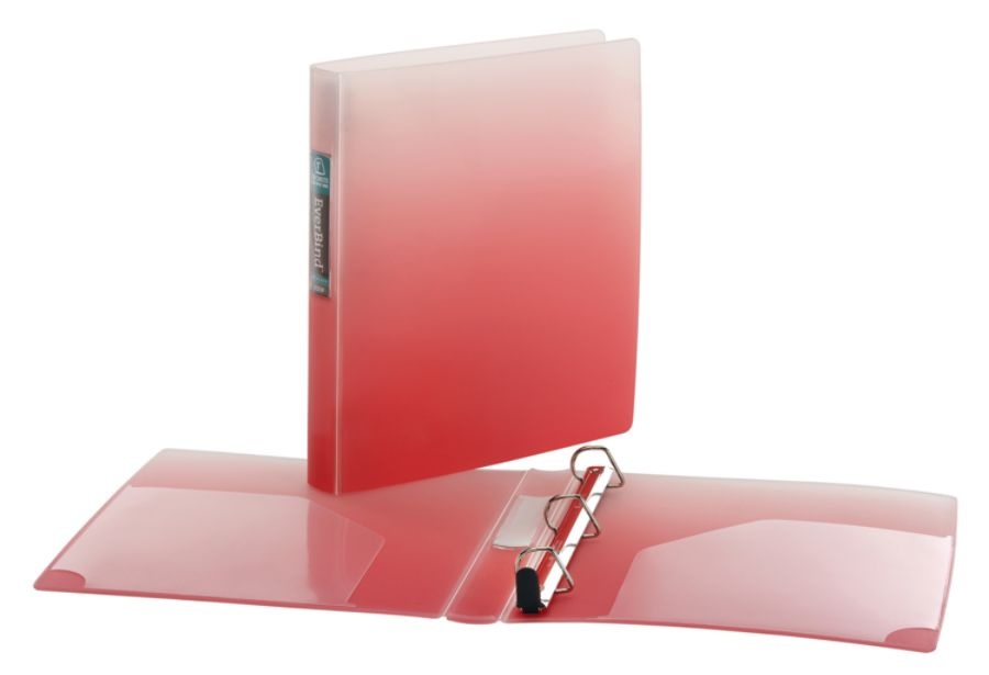 slide 3 of 4, Office Depot Brand Everbind D-Ring Fashion Binders, 1'' Rings, Ombre Assorted, 1 ct