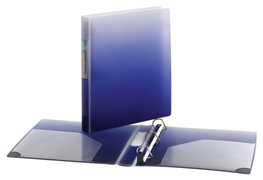 Office Depot Brand Everbind DRing Fashion Binders, 1'' Rings, Ombre