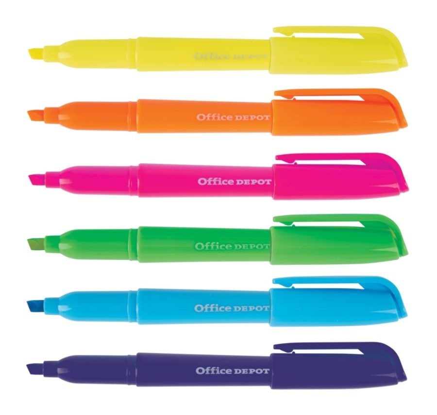 slide 7 of 8, Office Depot Brand Mini Highlighters, 1 ct