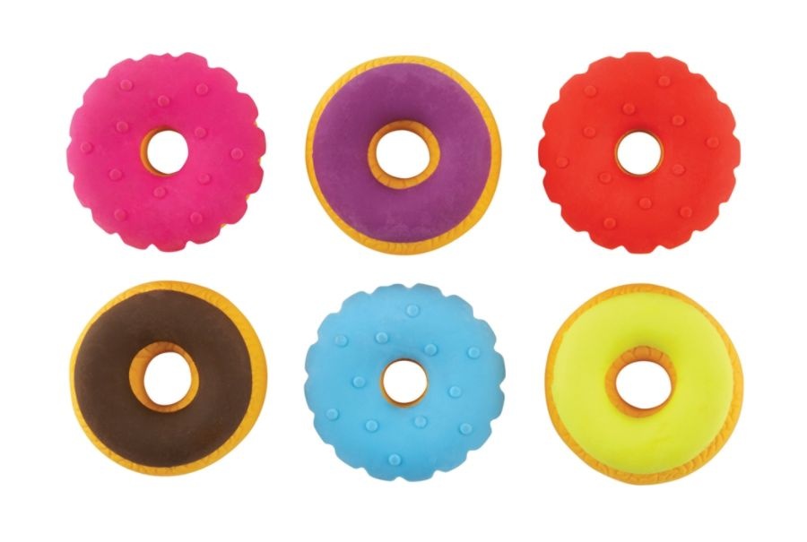 slide 2 of 2, Office Depot Brand Pencil Erasers, Donuts, Pack Of 6, 6 ct