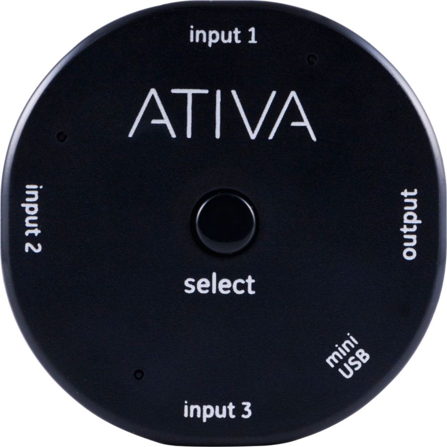 slide 3 of 4, Ativa 3-Device Hdmi Switch, Black, 38469, 1 ct