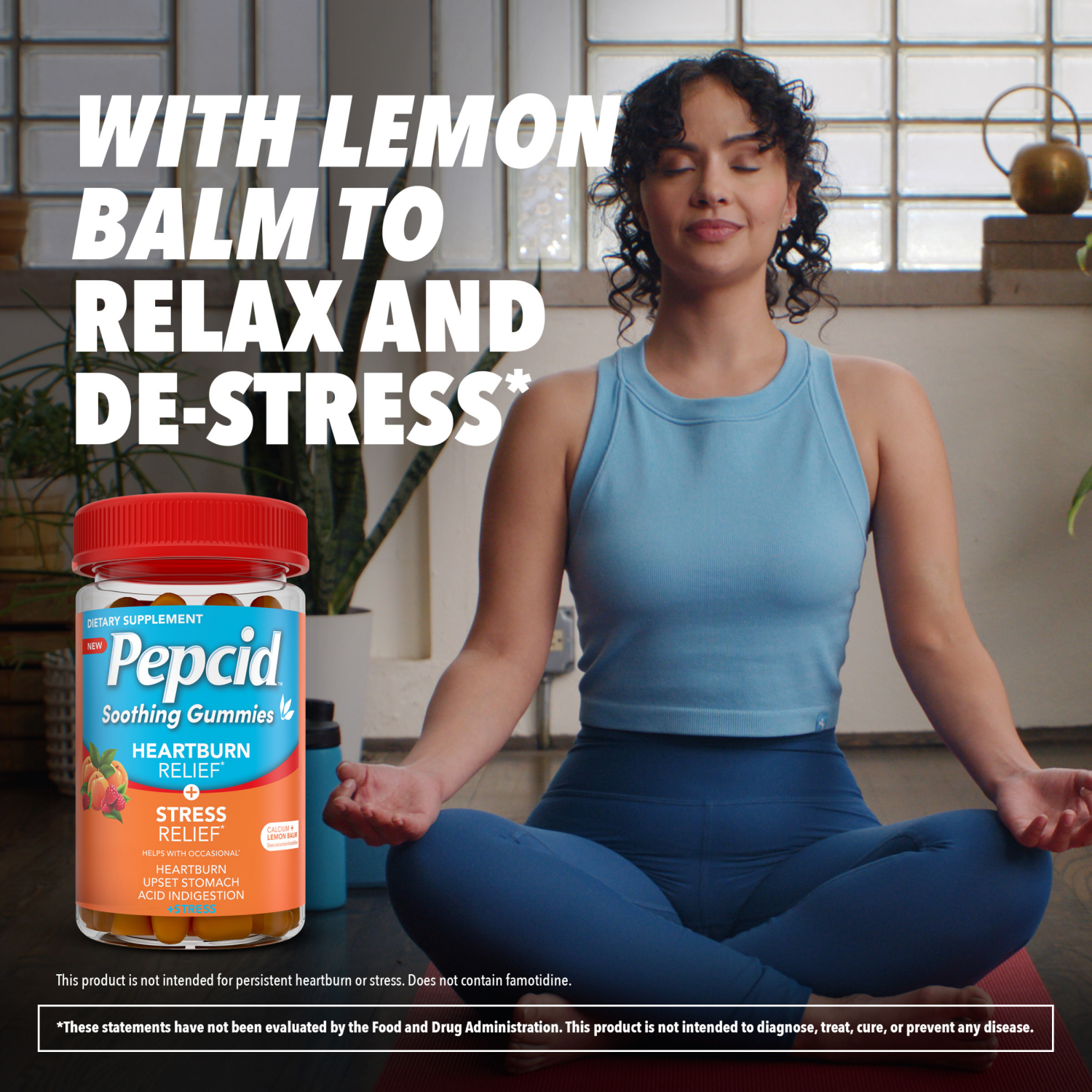 slide 2 of 8, Pepcid Soothing Gummies, Heartburn Relief + Stress Relief, Peach-Raspberry, 32 ct, 32 ct