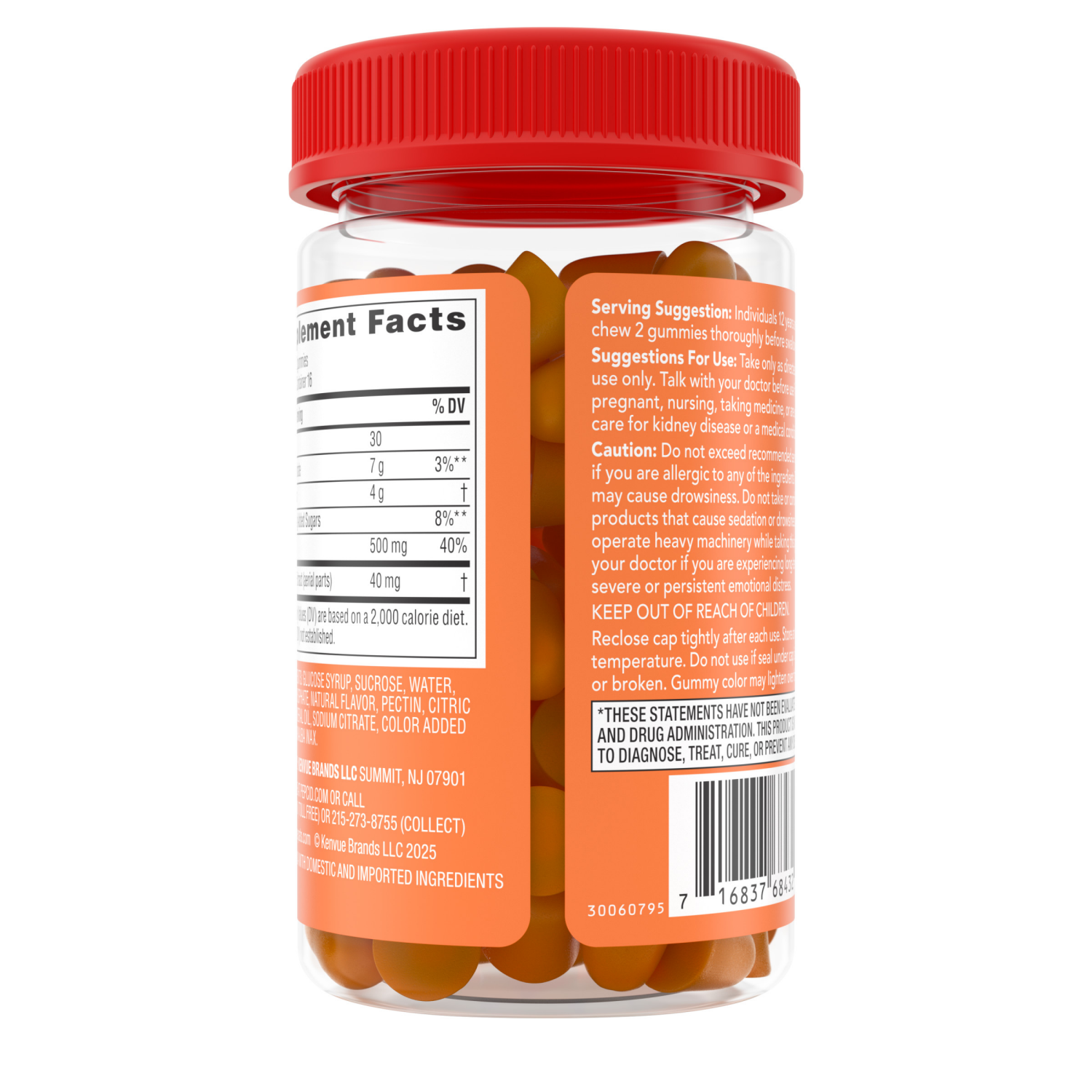 slide 6 of 8, Pepcid Soothing Gummies, Heartburn Relief + Stress Relief, Peach-Raspberry, 32 ct, 32 ct