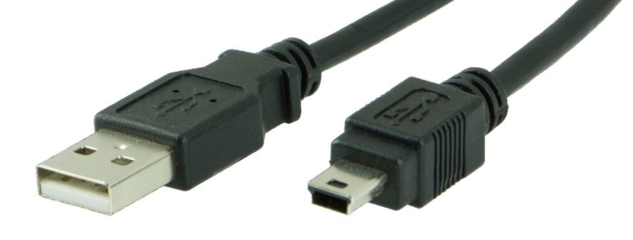 slide 2 of 3, Ativa Usb Device Cable, Usb-A To Usb Mini-B 5-Pin, 6', 6 ft