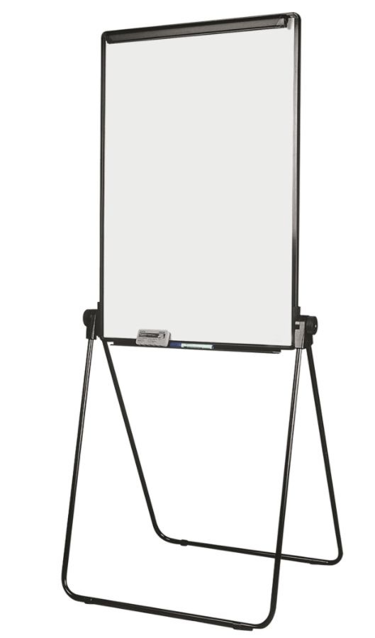 slide 3 of 5, Office Depot Brand Convertible Table/Footbar Presentation Easel, 41'' X 29'', Silver, 1 ct