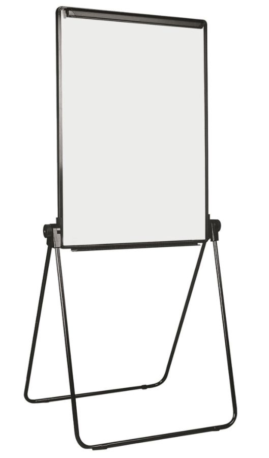 slide 4 of 5, Office Depot Brand Convertible Table/Footbar Presentation Easel, 41'' X 29'', Silver, 1 ct