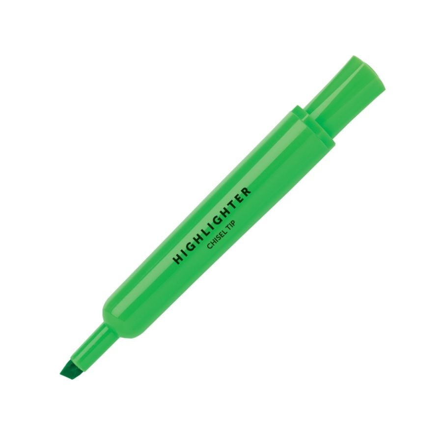 slide 3 of 8, Office Depot Brand Chisel-Tip Highlighter, 100% Recycled Plastic, Assorted Fluorescent Colors, Pack Of 36, 36 ct