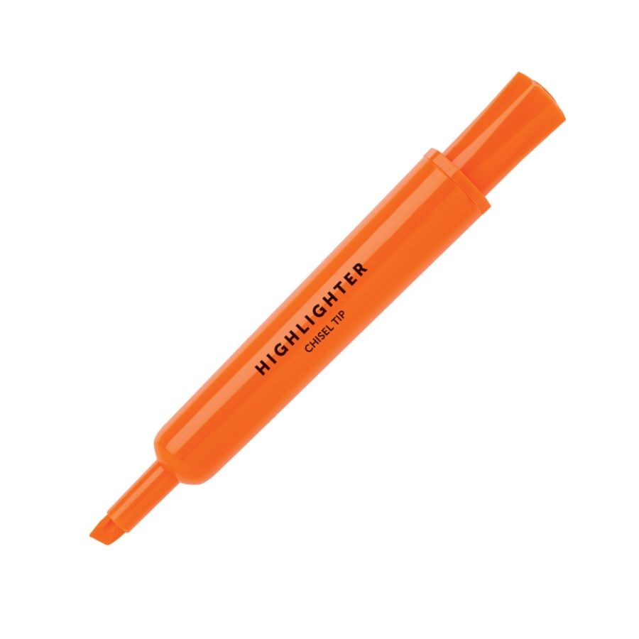 slide 4 of 8, Office Depot Brand Chisel-Tip Highlighter, 100% Recycled Plastic, Assorted Fluorescent Colors, Pack Of 36, 36 ct