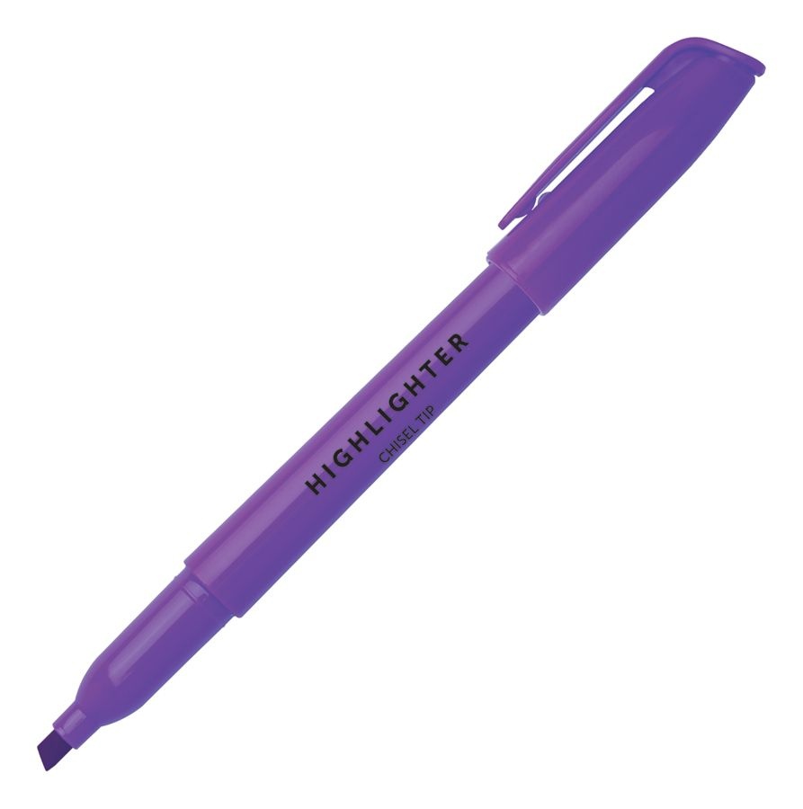 slide 6 of 8, Office Depot Brand Pen-Style Highlighters, Chisel Tip, 100% Recycled, Assorted Colors, Pack Of 36, 36 ct