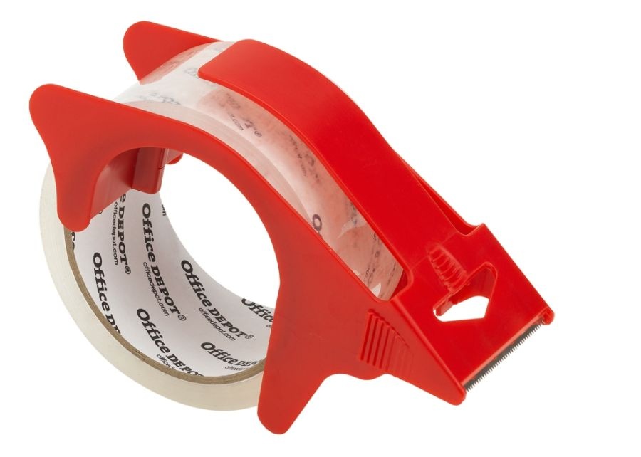 slide 2 of 2, Office Depot Brand Shipping Tape With Dispenser And 2 Refills, 1.89'' X 43.7 Yd, Clear, 1 ct