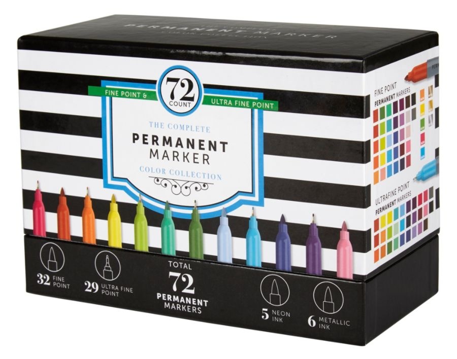 Office Depot Brand Permanent Markers, Fine Point, Assorted Colors, Pack Of 72 Markers 72 ct Shipt