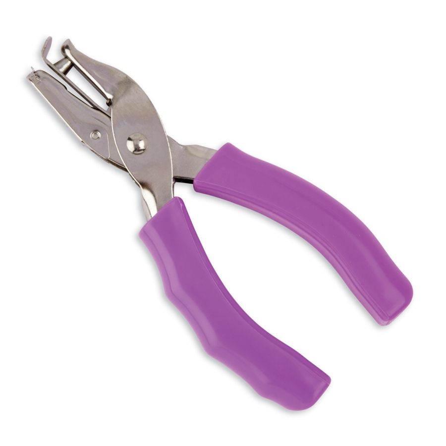 slide 5 of 5, Office Depot Brand Single-Hole Punch With Padded Handles, Assorted Colors, 1 ct