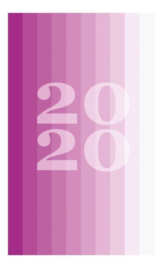 slide 2 of 4, Office Depot Brand Monthly Planner, 3-1/2'' X 6'', Purple Ombre, January To December 2020, Odus1930-009, 1 ct