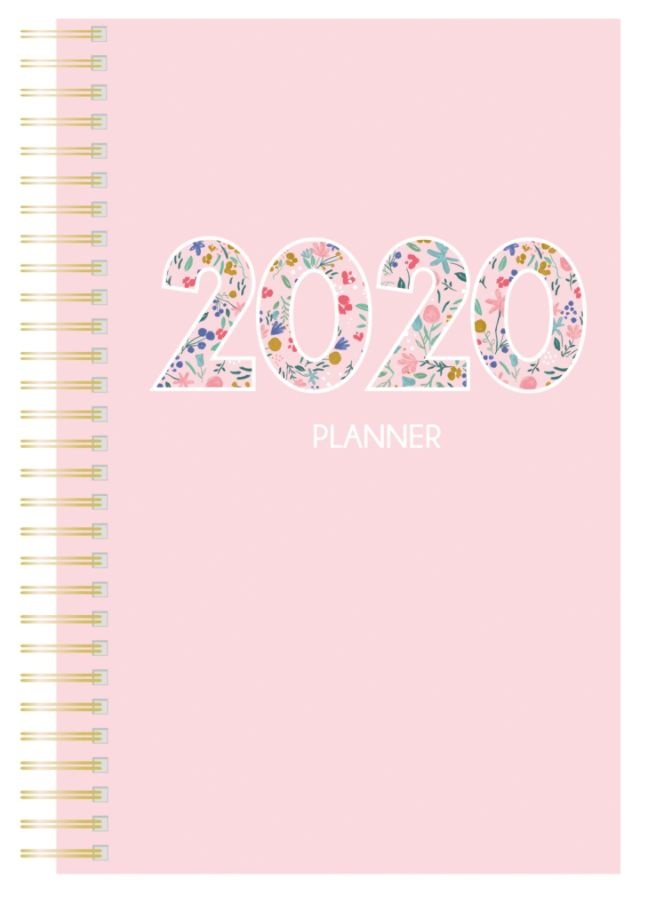 slide 4 of 4, Office Depot Brand Weekly/Monthly Planner, 4'' X 6'', Flowers, January To December 2020, Odus1930-004, 1 ct