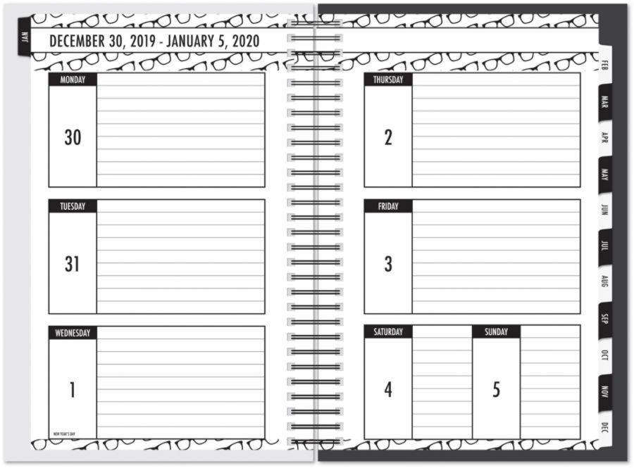 slide 2 of 4, Office Depot Brand Weekly/Monthly Planner, 4'' X 6'', Twentytwenty, January To December 2020, 1 ct