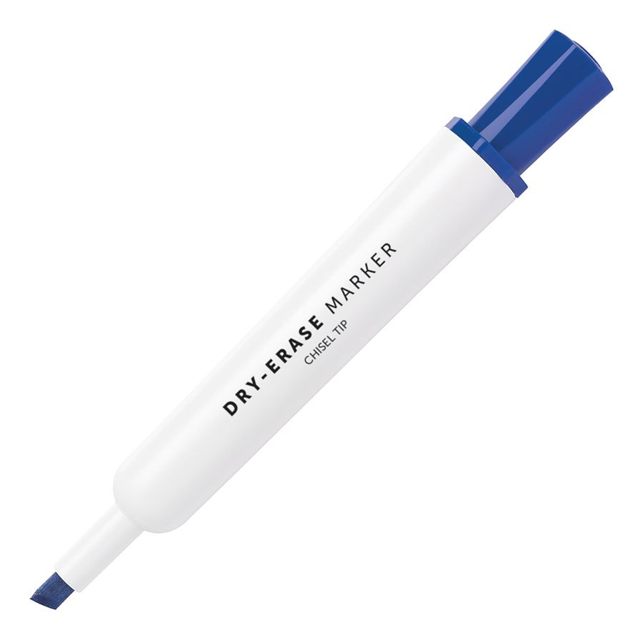 slide 3 of 5, Office Depot Brand 100% Recycled Low-Odor Dry-Erase Markers, Chisel Point, Assorted, Pack Of 5, 5 ct